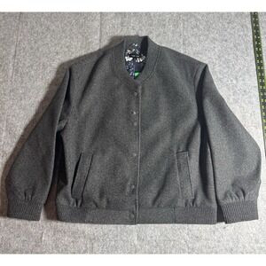 Well Worn Women's Gray Size XL Bomber Style Jacket